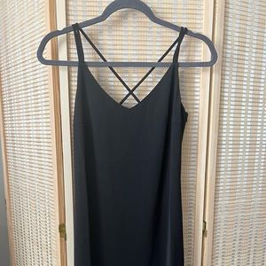 Black slip dress